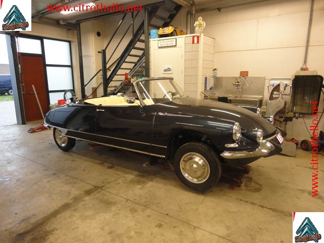 DS 19 CABRIOLET 1965 de mon ami Vanco. Restauration intégrale.