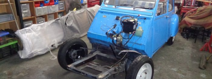 2 CV 1978 CHANGEMENT DE CHÂSSIS 01.