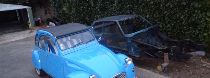 2 CV 1978 CHANGEMENT DE CHÂSSIS 06.